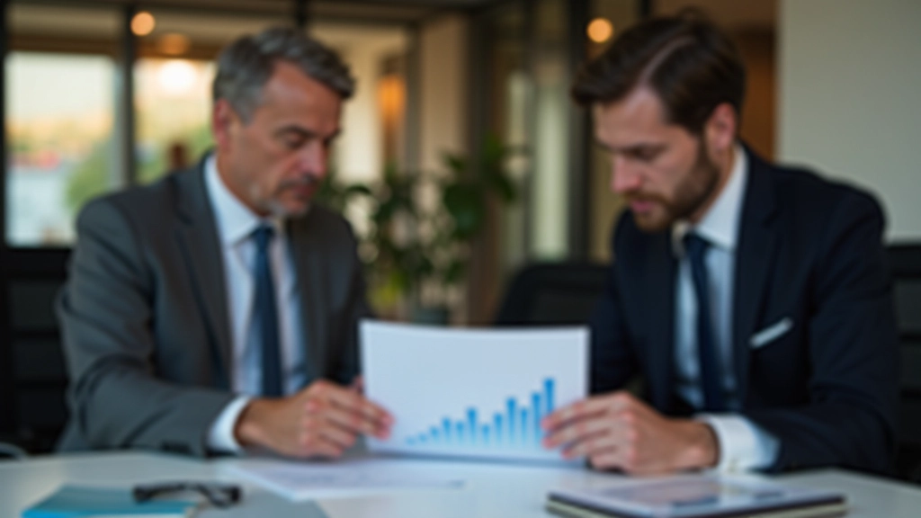 Professionelle Beratung und Geschäftsbesprechung mit Dokumenten und Laptop