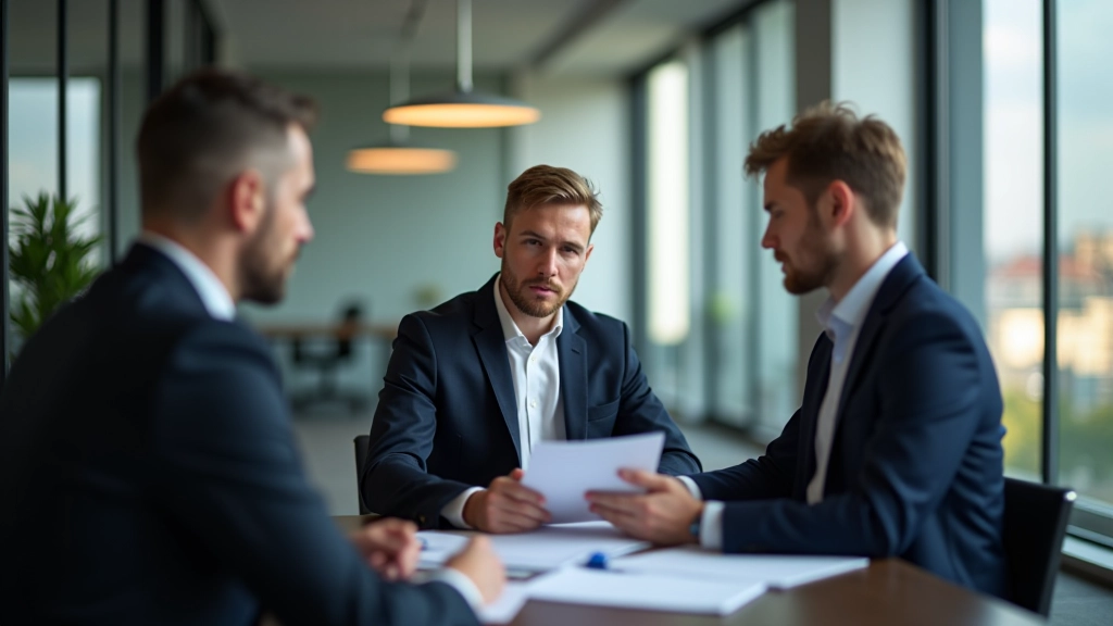 Geschäftsmenschen in einer modernen Büroumgebung