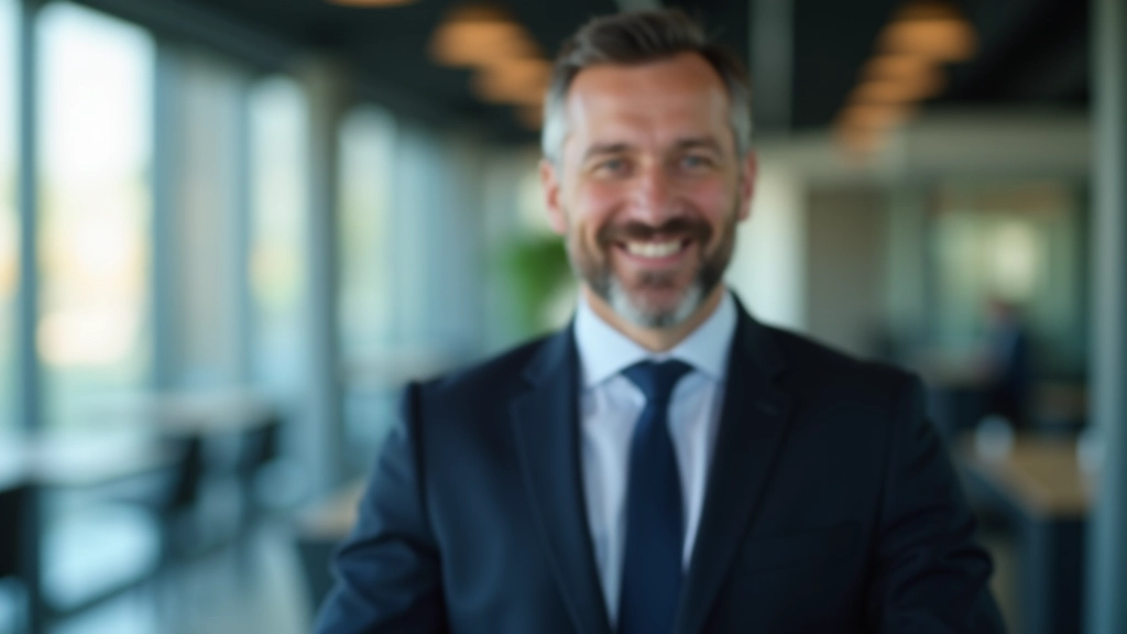 Geschäftsleute in einem modernen Bürogebäude während eines Meetings