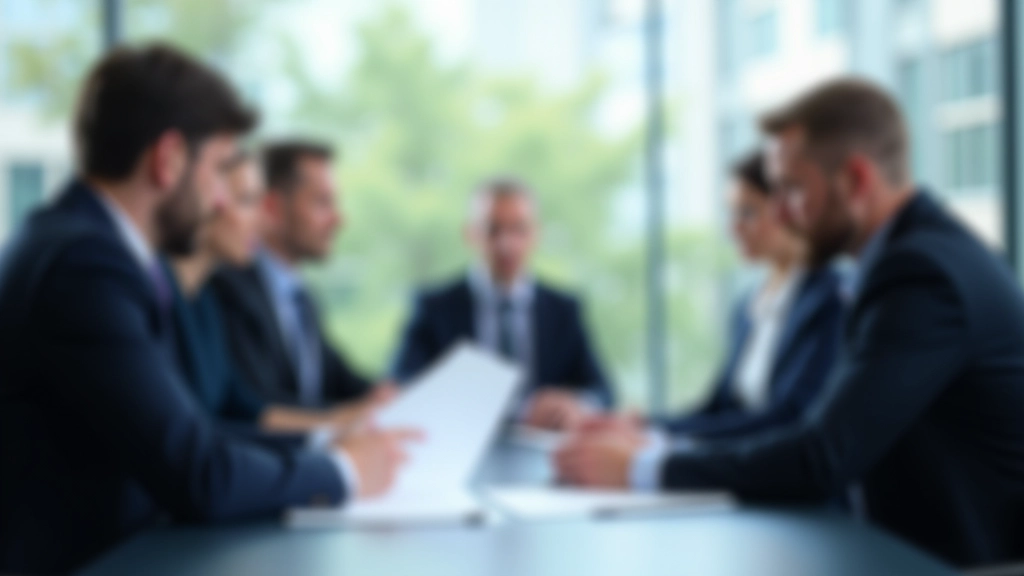 Geschäftsleute in modernem Büro während einer Strategiebesprechung zur Unternehmensplanung